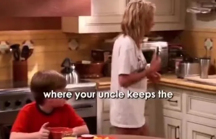 Funny scene from Two and a Half Men