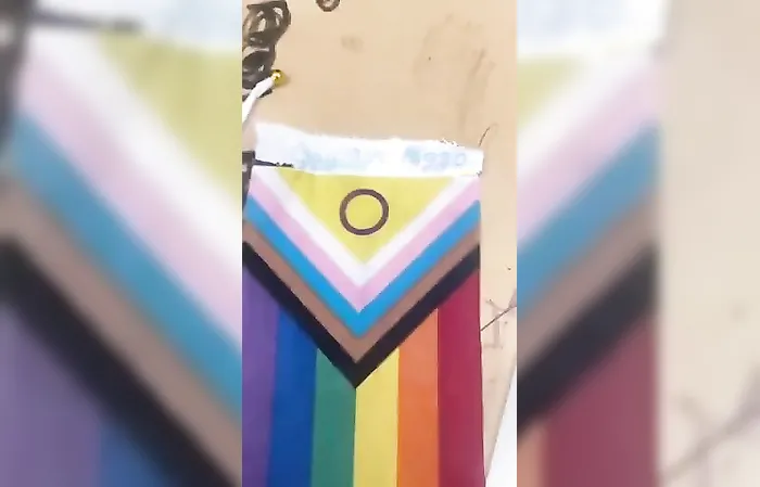 Texas middle school teacher cries about students removing pride flags