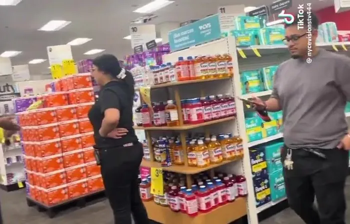 Ghetto lady trashes CVS