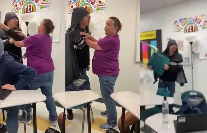 Adult holds back student who gets SUCKER PUNCHED