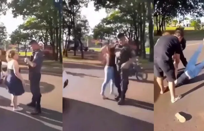 Two women provoke an officer, get put in their place