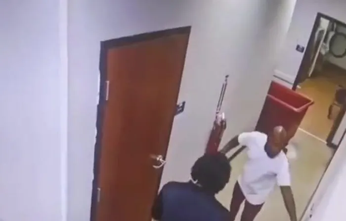 Bro takes a MOP TO THE FACE