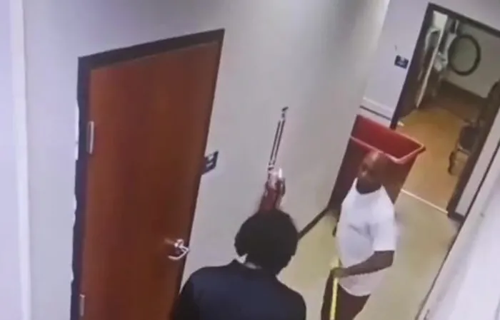 Bro takes a MOP TO THE FACE