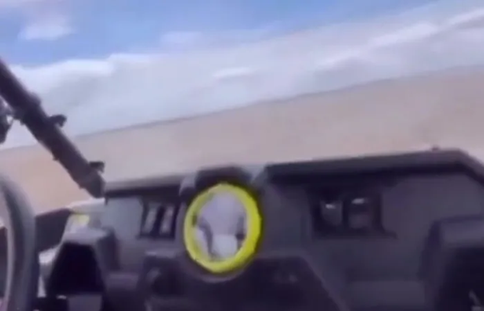 Man takes blind friend to a place where he could drive without worries
