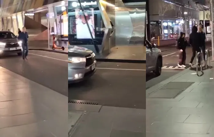 Guy blocking the road and FOUND OUT