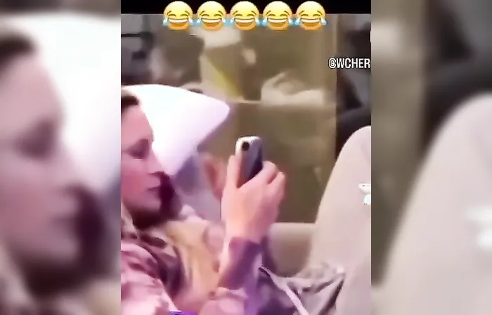 Watch what she does with her finger