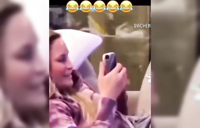 Watch what she does with her finger