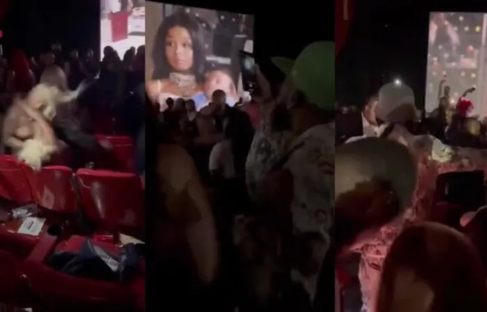 Movie turns into all out brawl