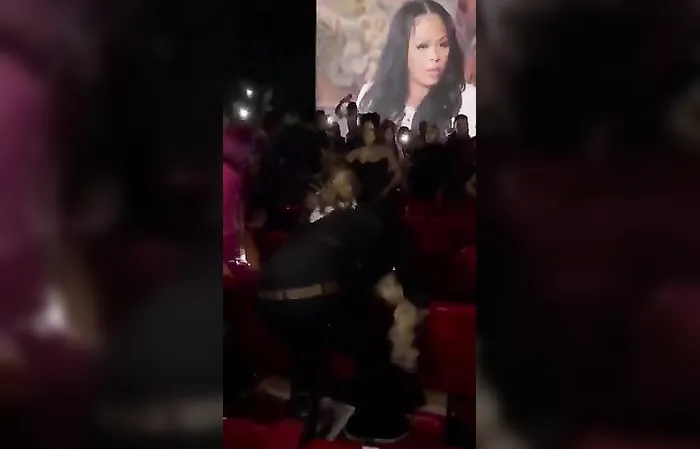 Movie turns into all out brawl