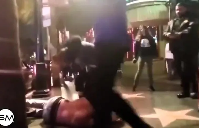 Drunk Man pushes WOMAN, then FOUND OUT