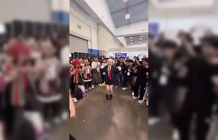 Cosplayer does Trump Dance at Comic Frontier XX, an event held in Indonesia
