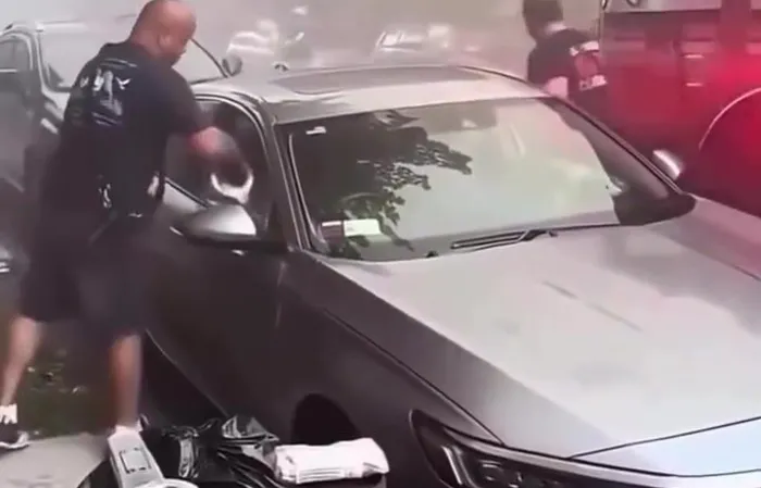 They told you not to park next to the fire hydrant