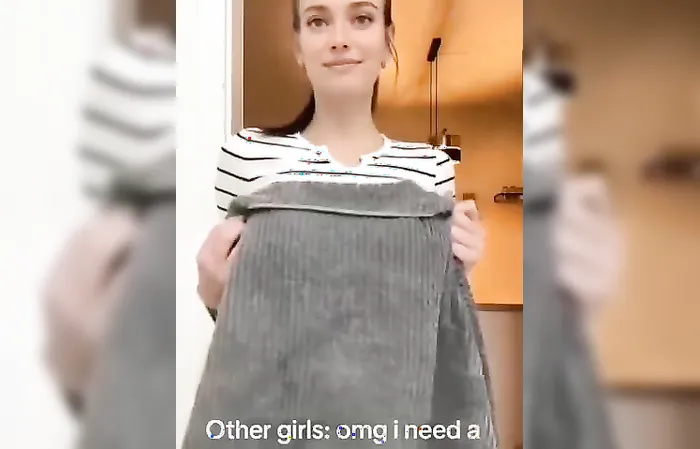 What is she hiding?