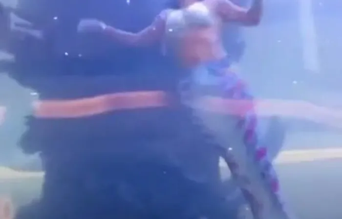 Mermaid nearly drowns, rips off her suit