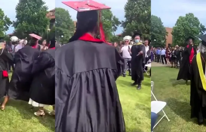 Graduate acts like she's the main character, throwing tantrum