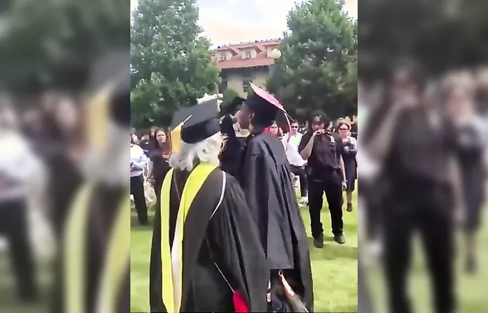 Graduate acts like she's the main character, throwing tantrum