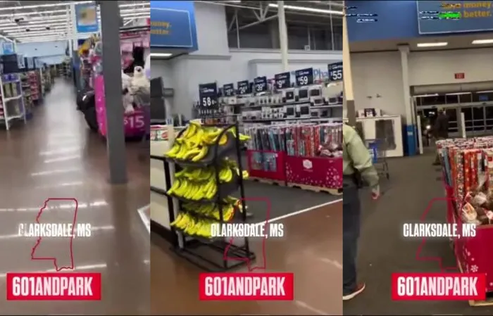 Driving a 4-wheeler through a Walmart