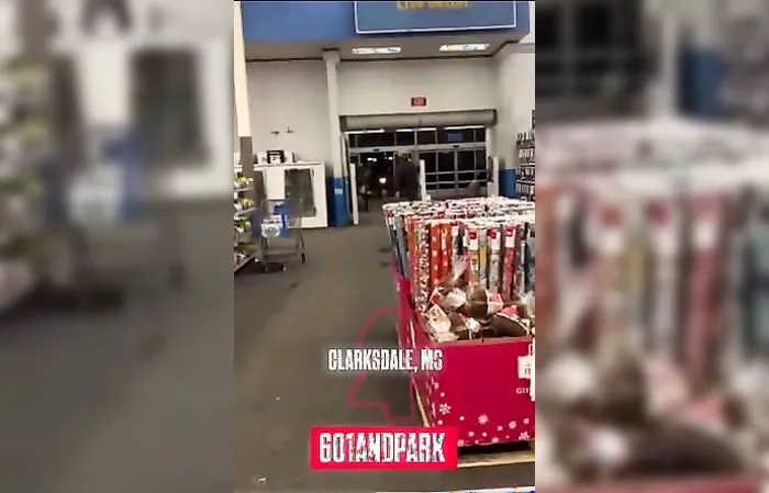 Driving a 4-wheeler through a Walmart