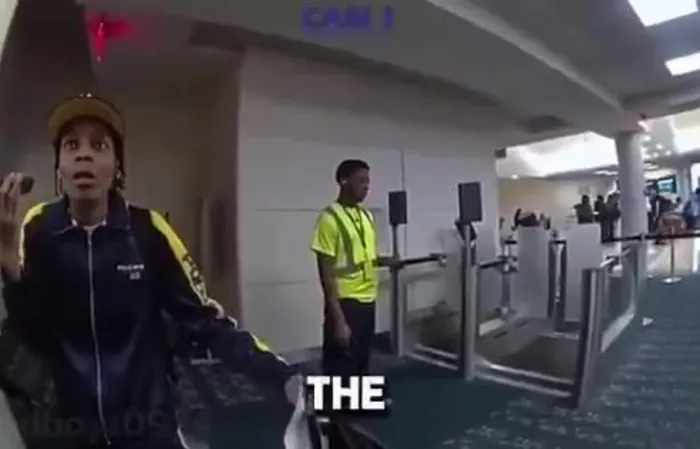 Security tosses entitled plane passenger on floor after she SPIT on gate agent