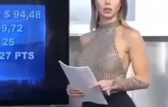 News anchor caught checking out co-worker