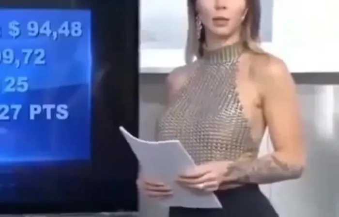 News anchor caught checking out co-worker