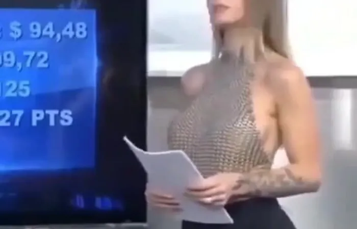 News anchor caught checking out co-worker