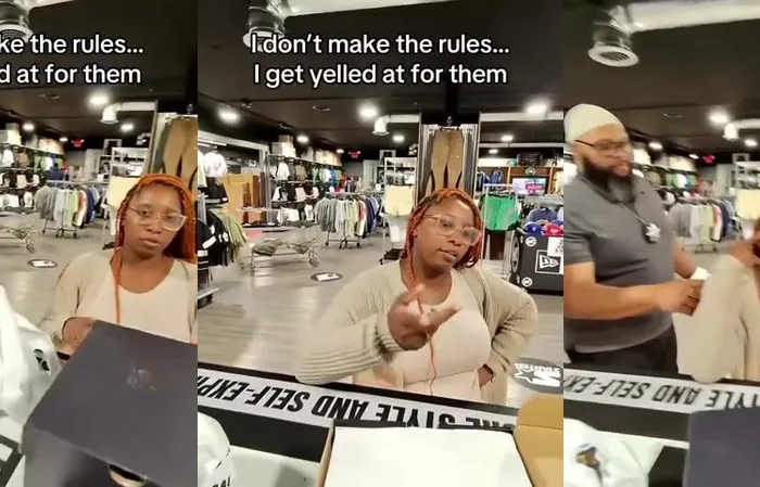 Entitled woman gets put in her place by security when demanding cash refund with no receipt