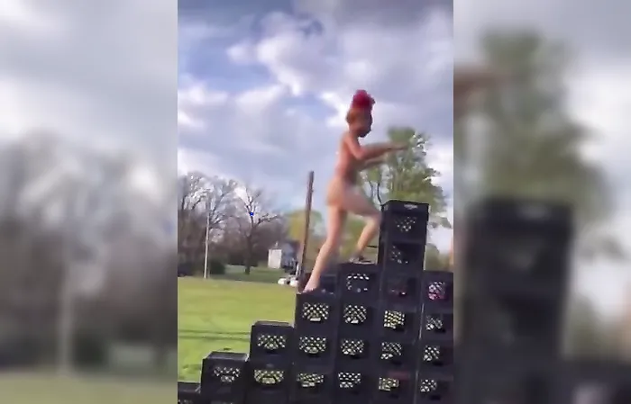 Milk Crate challenge gone terribly wrong