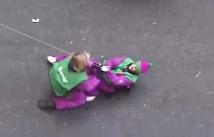 That time Barney blew up during a parade