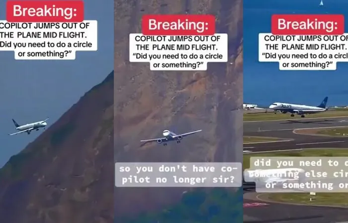 Co-pilot jumps out of moving plane