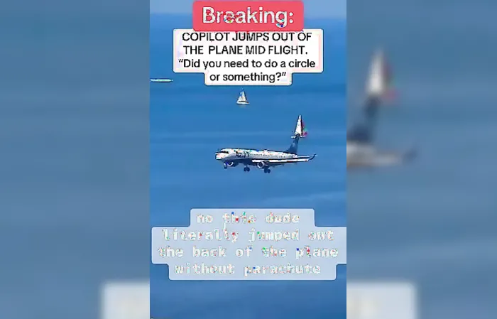 Co-pilot jumps out of moving plane