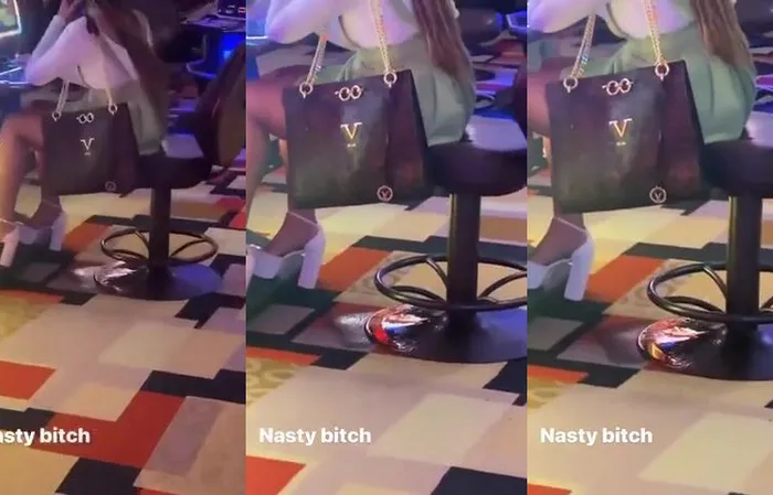 Look under her seat