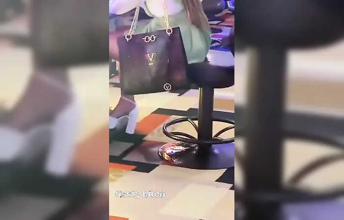 Look under her seat