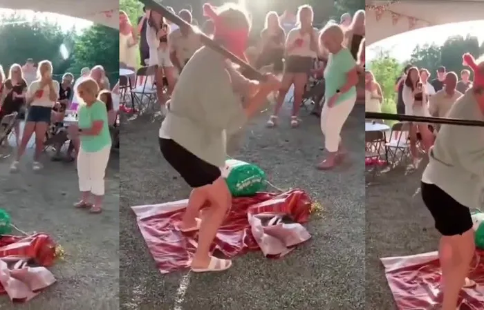 Pinata party turns into painful epic fail
