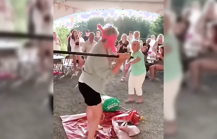 Pinata party turns into painful epic fail