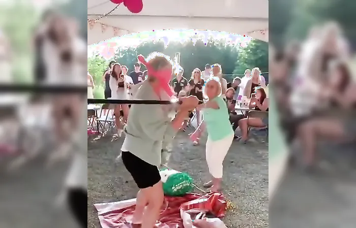 Pinata party turns into painful epic fail