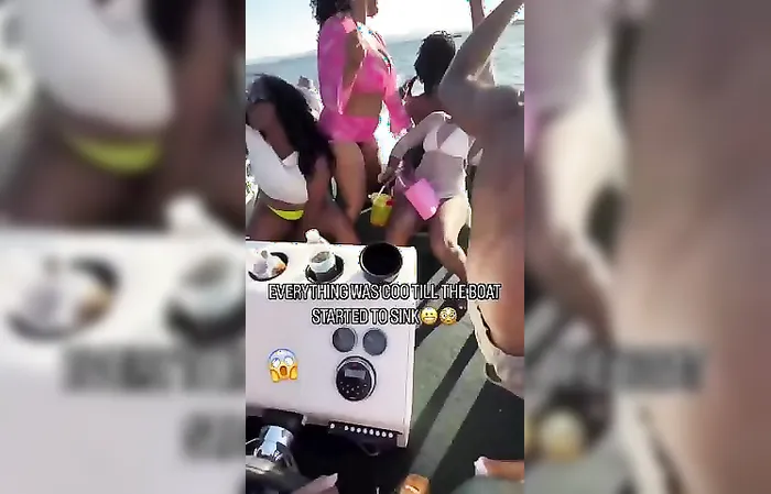 Boat sinks and people had funny comments on why