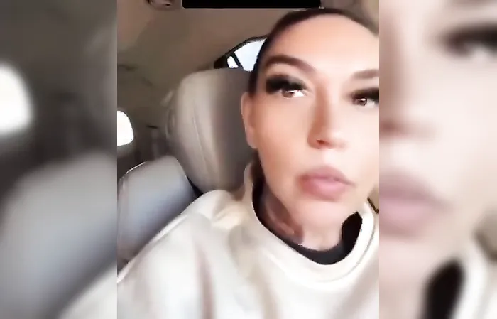 Woman's filter is holding on for dear life