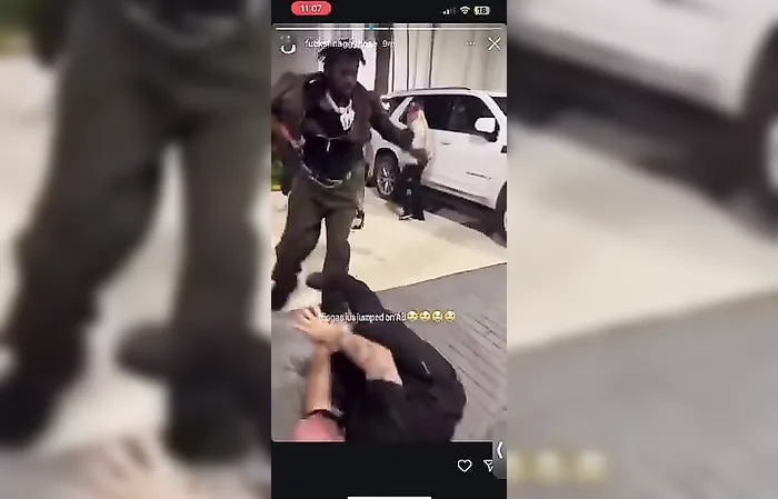 Antonio Brown got jumped on video
