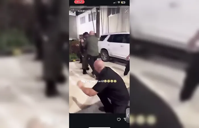 Antonio Brown got jumped on video