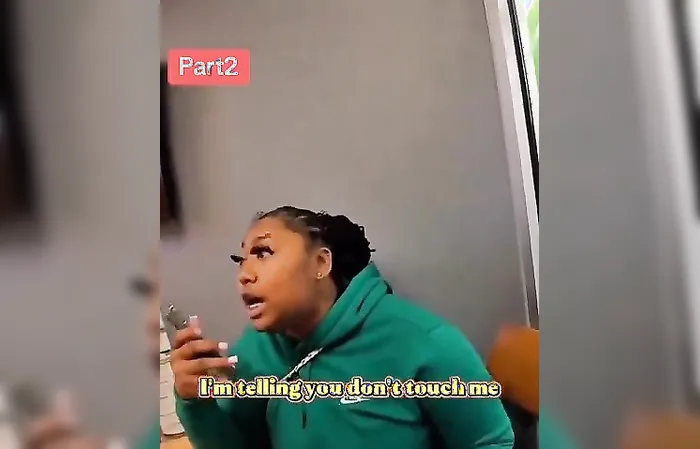 Don't touch me! Woman crashes out on cops during arrest