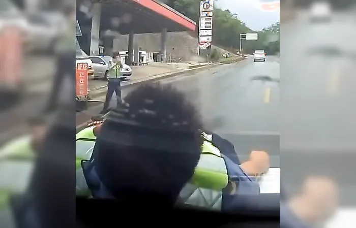City worker fakes being hit by car, didn't know they had a camera