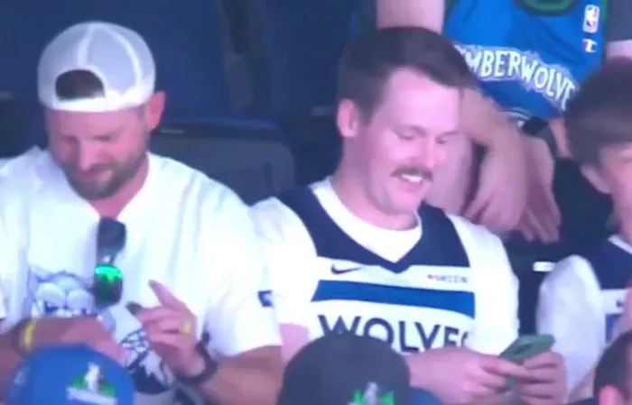 T-Wolves fan caught taking a bump on the Jumbotron