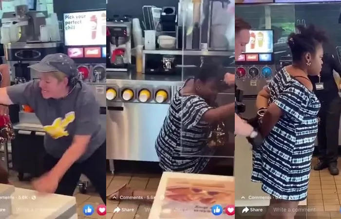 Woman starts fight at McDonald's over free water