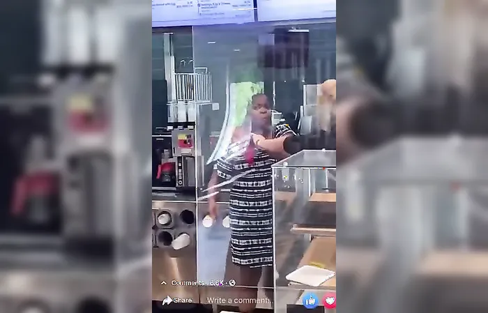 Woman starts fight at McDonald's over free water