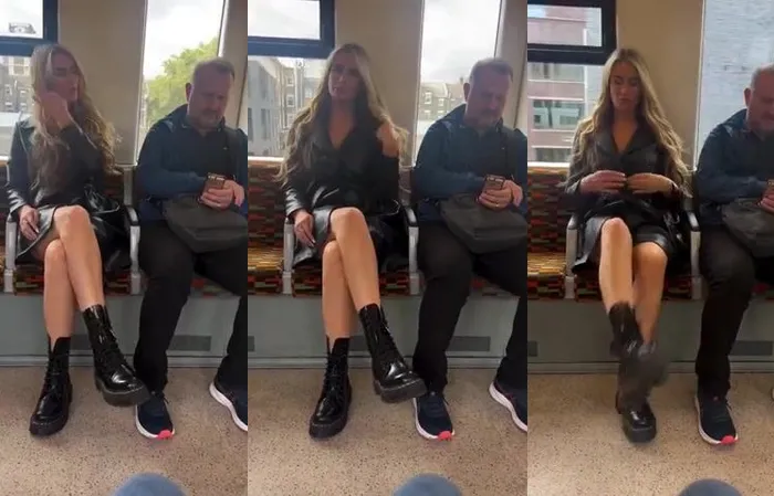 She sits next to you. What happens next?