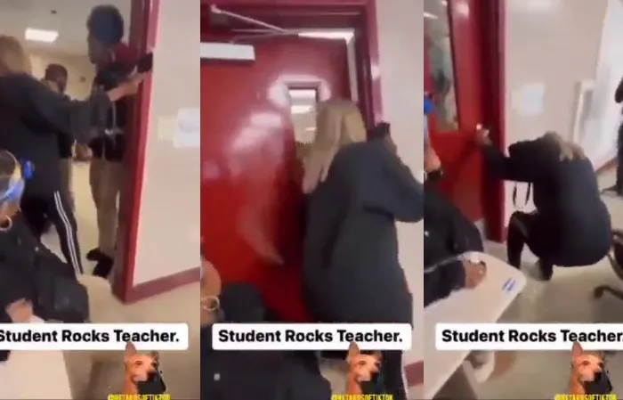 Teacher gets SOCKED in the face