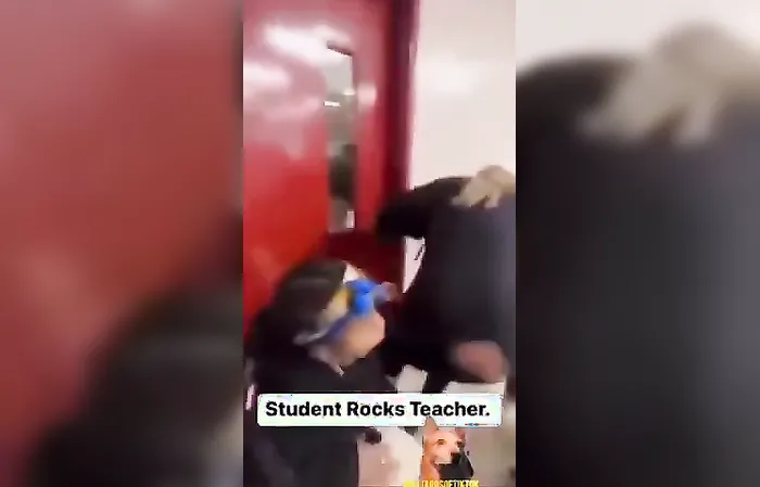 Teacher gets SOCKED in the face