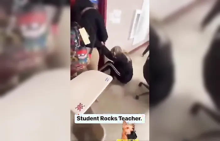 Teacher gets SOCKED in the face