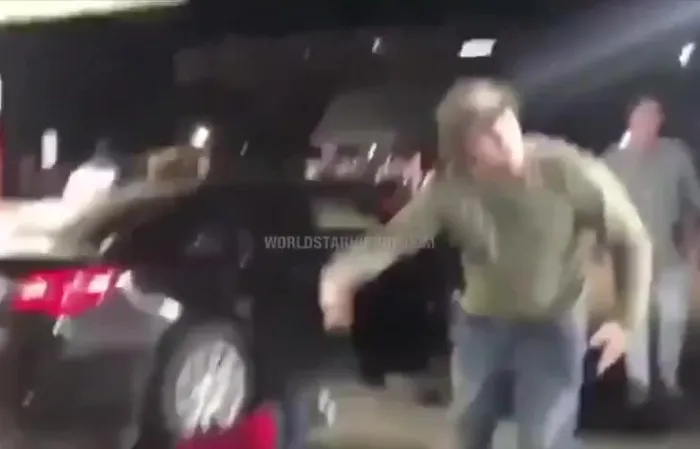 Dude made a threat, then got SUCKER PUNCHED